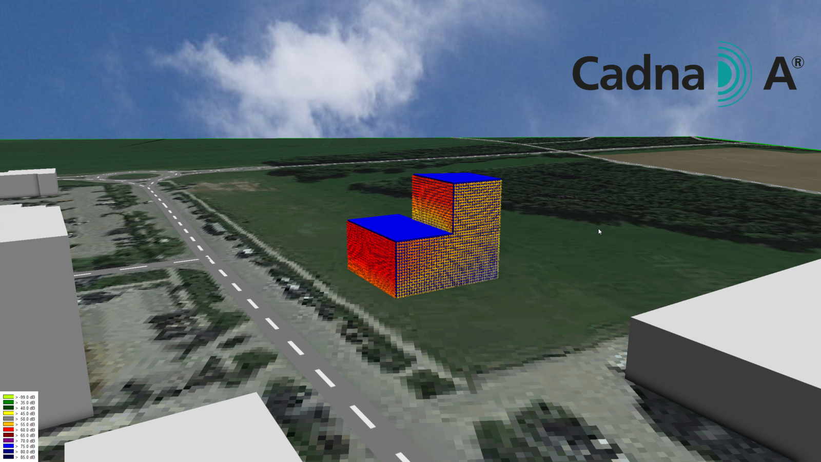 CadnaA interoperability – outdoor noise calculation up to the building façade